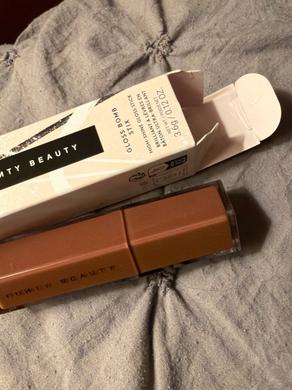 Fenty Beauty Gloss Bomb Duo Lipstick - Warm Brown & Tan